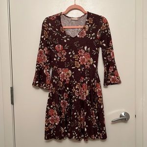 Altar’d State floral autumn dress